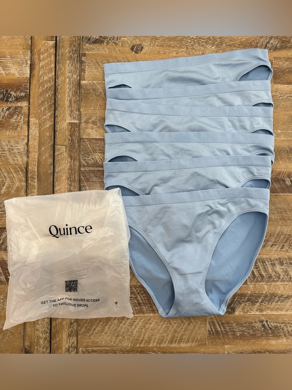 Quince Smoothing High-Rise French Blue 6-pk. of Underwear Briefs - XS - NWT